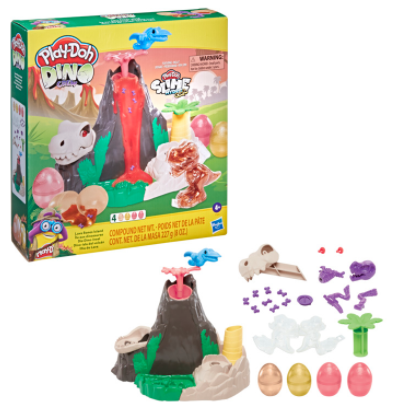 Accesorios Play-Doh Manualidad Slime Dino Crew Isla del Volcán